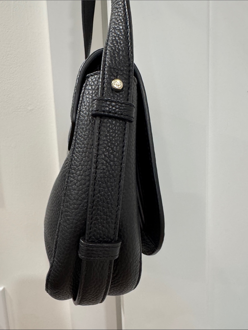 kate spade Black Pebbled Leather Crossbody with Tassel - Picture 4 of 11